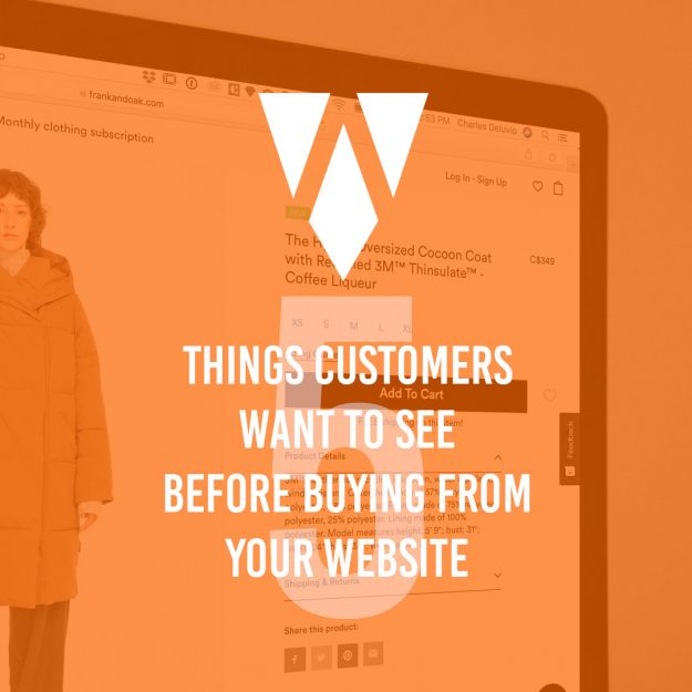 website landing page